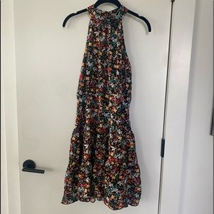 Shein Allover Floral Print Ruffle Hem Dress